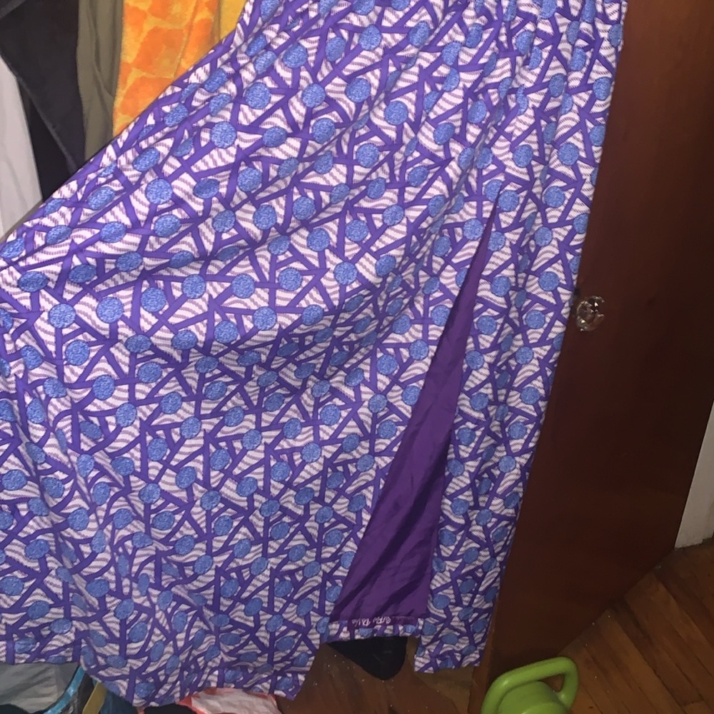 Vintage Avon hand sewn from pattern 60-70s patterned maxi dress size Small-Med - Picture 8 of 12